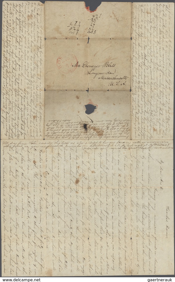 Nordborneo: 1837 (ca.): MISSIONARY Letter From Martha P. Robbins, Sambas, Borneo To Mrs. E. Bliss, L - North Borneo (...-1963)