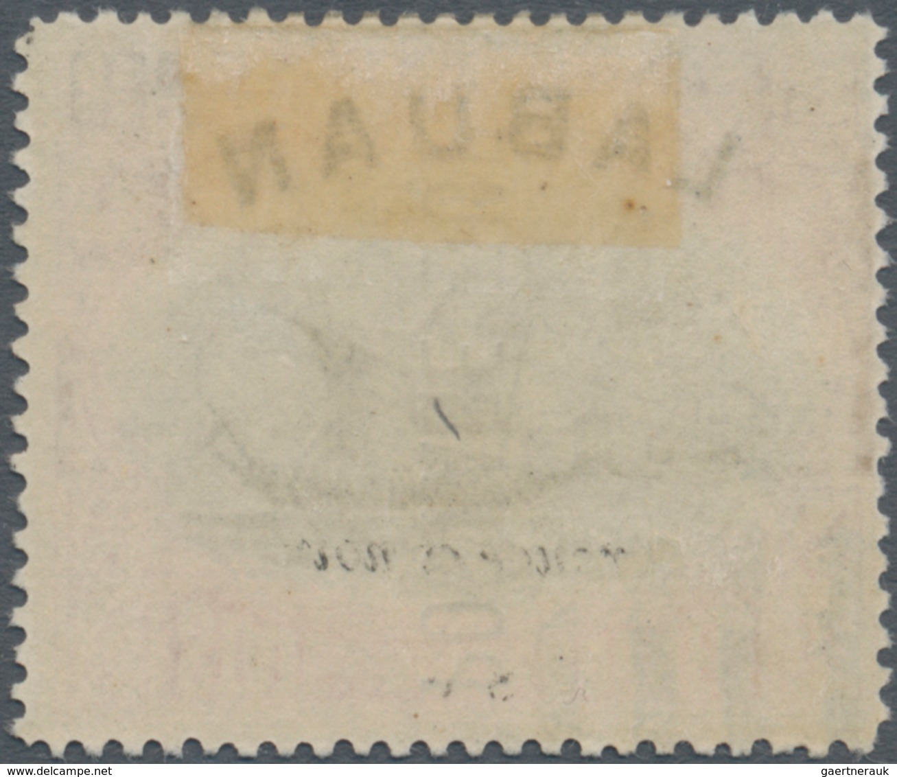 Nordborneo: 1901, "Frame Inverted" Variety Of Postage Due LABUAN Overprinted 8c. Black And Vermilion - Nordborneo (...-1963)