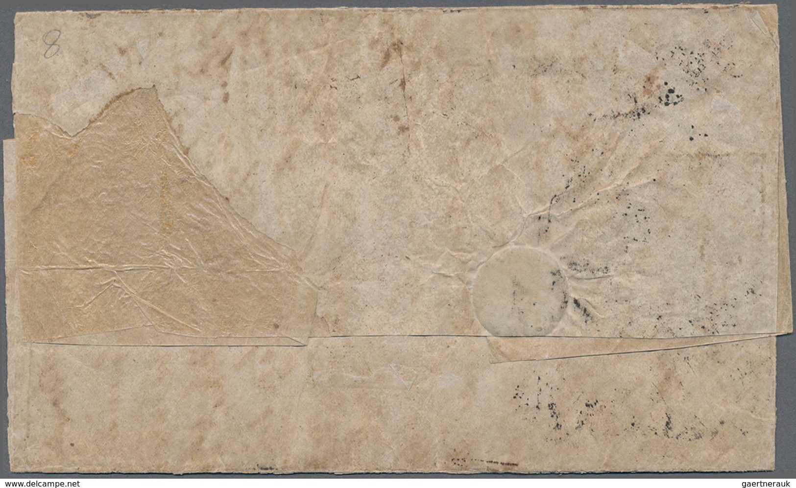 Philippinen: 1856, 5 Cuartos Red Pair On Folded Envelope. MANILA To CORRIMAO And Redirected To Sulve - Filippijnen