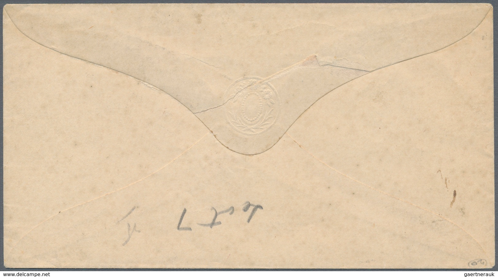 Philippinen: 1878, 25 Mils. Black On Cover From Bulacan To Surigao (Mindanao), Canc. "Alc. Mayor De - Philippinen