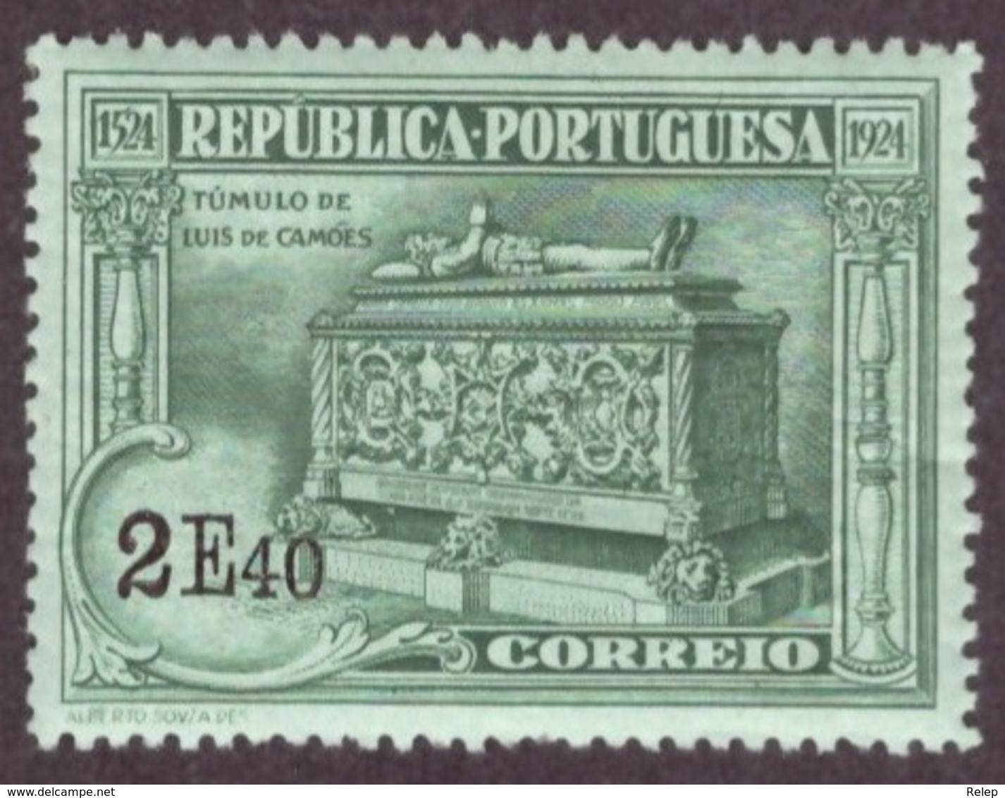 Portugal 1924 -  IV Centenário Do Nascimento De Luis De Camões 2$40 Nr. 324 Mundifil Côte € 10.50 Novo C/Goma - Gebruikt