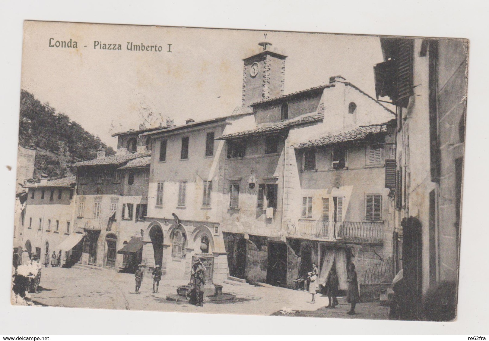 Londa (FI) Piazza Umberto I° , Buona Affrancatura  - F.p. -  Anni '1910 - Firenze