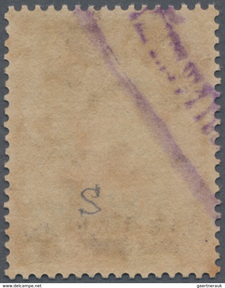 Thailand: 1909, 2s. On 2a. Violet/grey With "Large S", Used Copy, Some Toning. Certificate Osper. Ho - Thailand