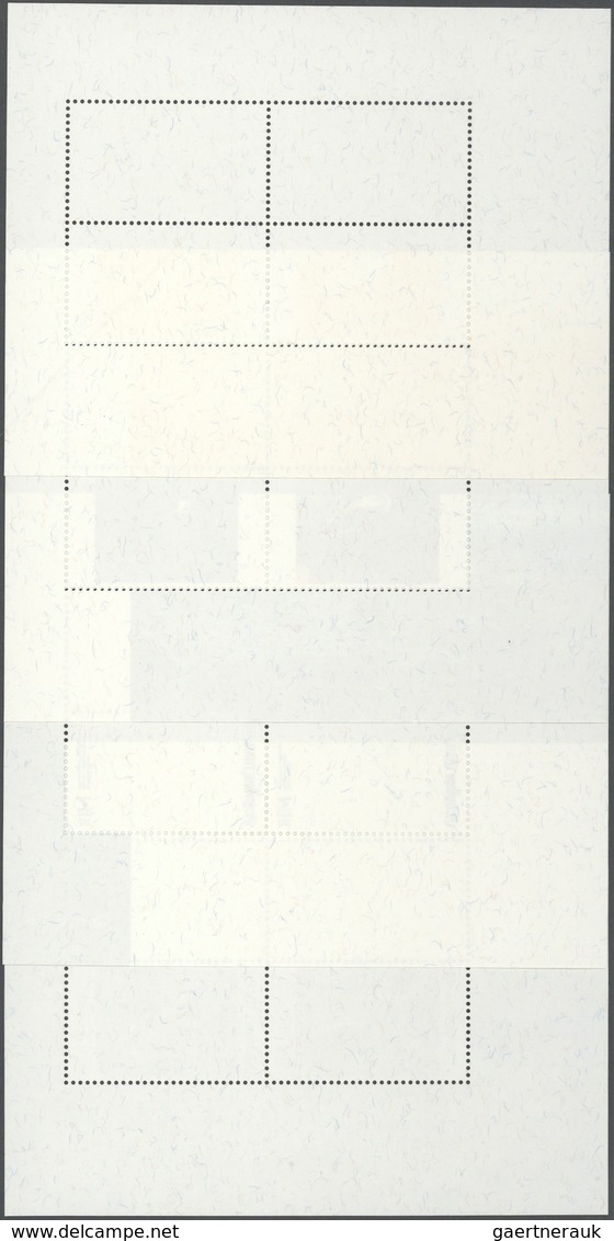 Thailand: 1997. Progressive Proof (9 Phases Inclusive Original) For The Souvenir Sheet Of The WATERF - Thailand