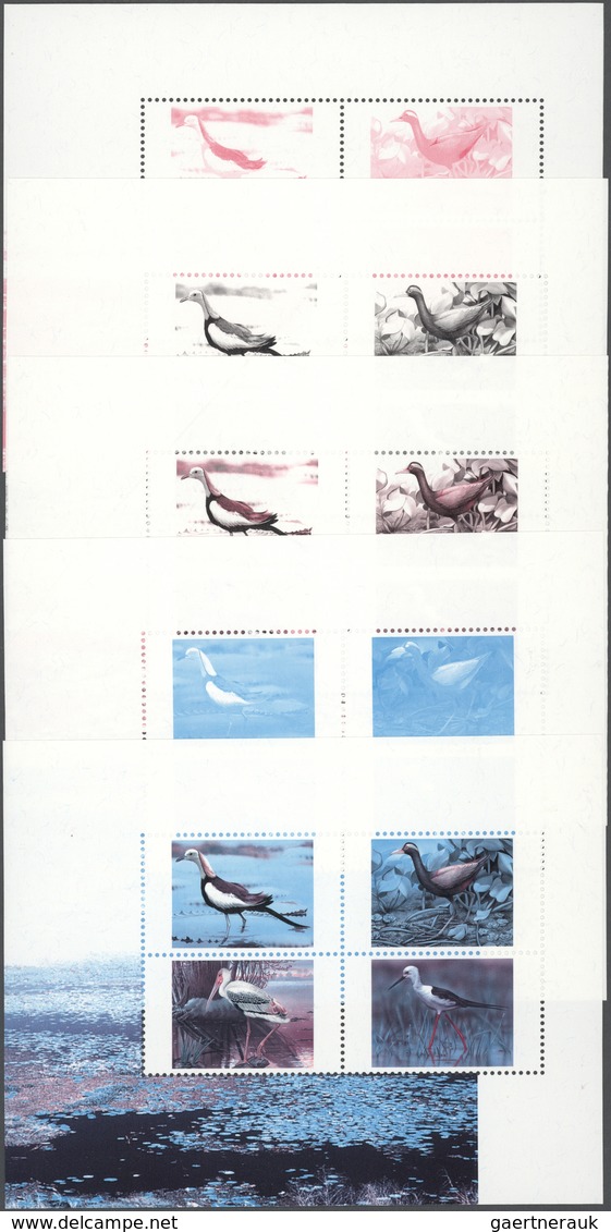 Thailand: 1997. Progressive Proof (9 Phases Inclusive Original) For The Souvenir Sheet Of The WATERF - Thailand