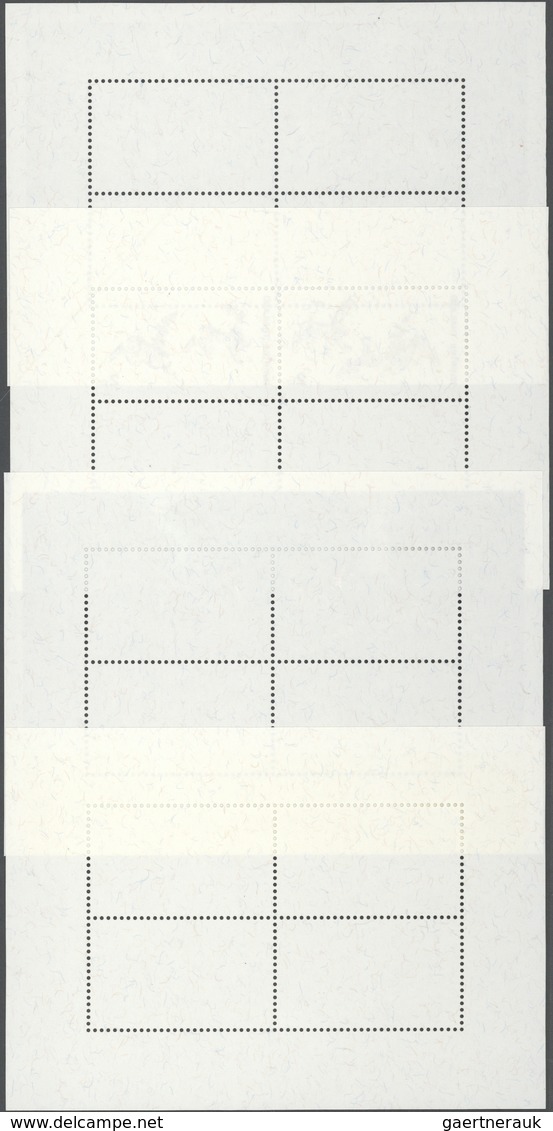 Thailand: 1998. Progressive Proof (9 Phases Inclusive Original) For The Souvenir Sheet Of The Set "I - Thailand