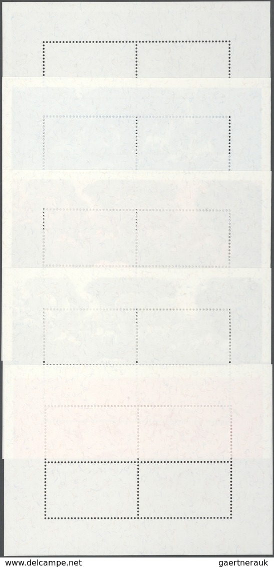 Thailand: 1998. Progressive Proof (9 Phases Inclusive Original) For The Souvenir Sheet Of The Set "I - Thailand