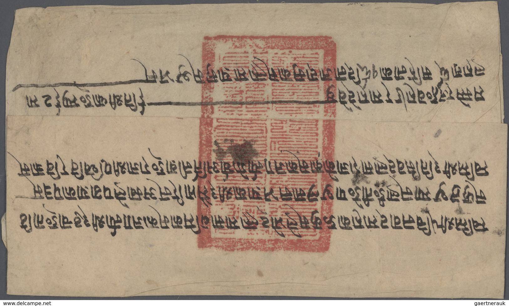 Tibet: 1882 "The AMBAN In Lhasa": Folded Cover Sent By The Amban, The Representive Of The Chinese Em - Andere-Azië