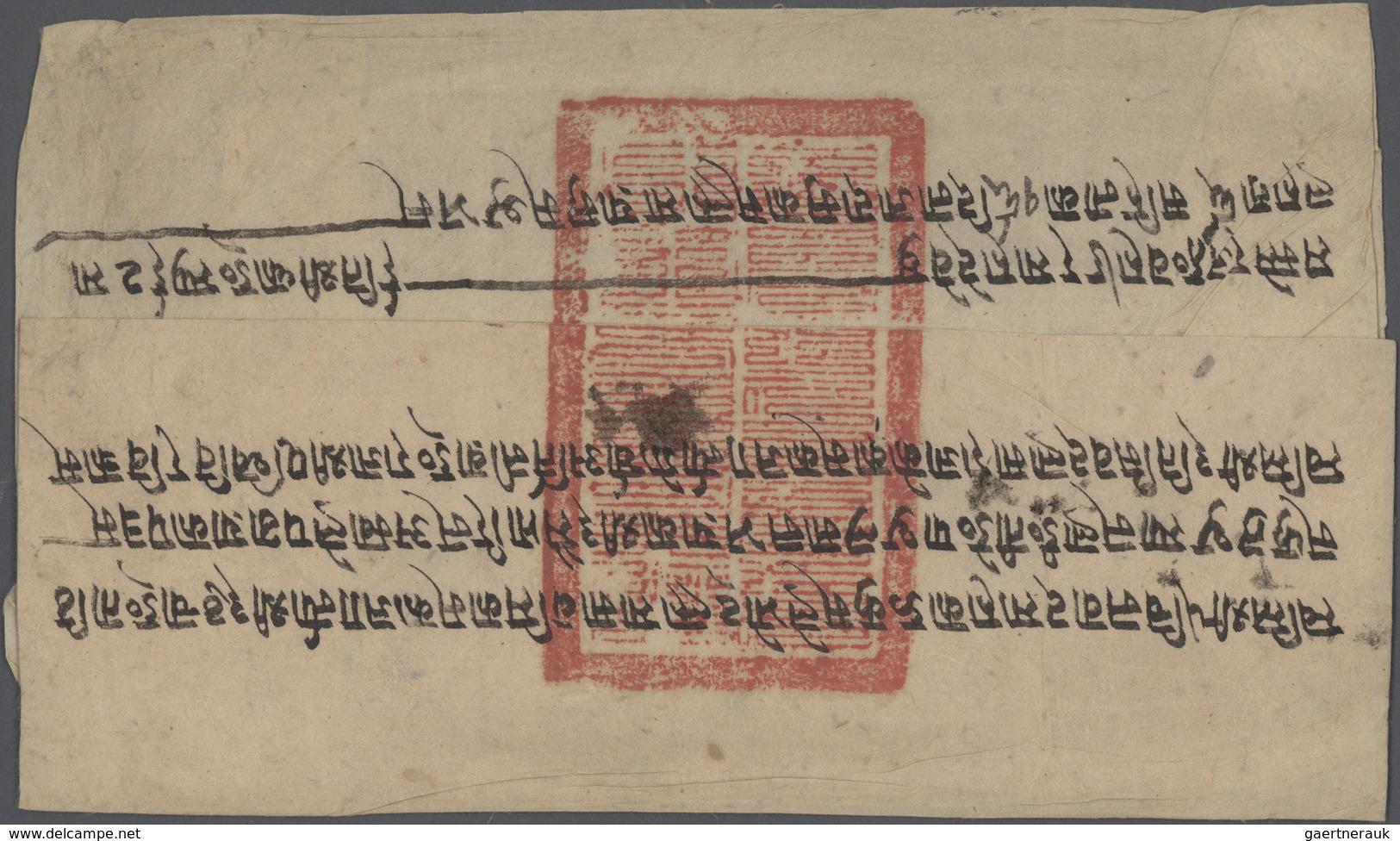 Tibet: 1882 "The AMBAN In Lhasa": Folded Cover Sent By The Amban, The Representive Of The Chinese Em - Asia (Other)