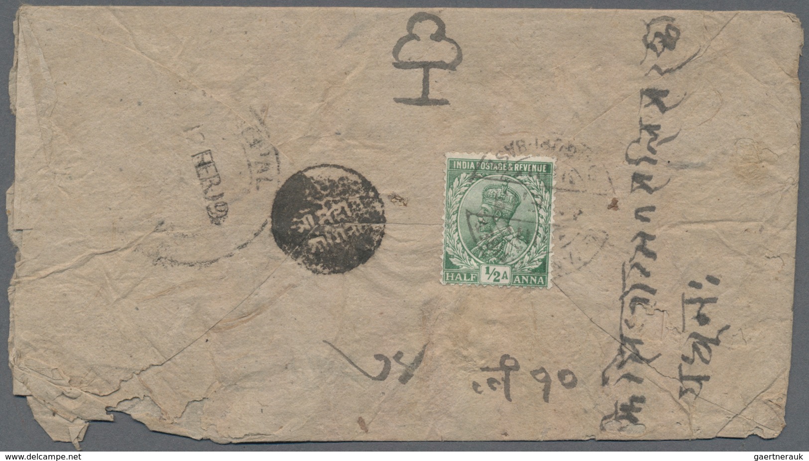 Tibet: 1919/36, India P.o. In Tibet, Covers (5) All To Nepal With "Siliguri Base Office 4 FE 19", Ot - Sonstige - Asien
