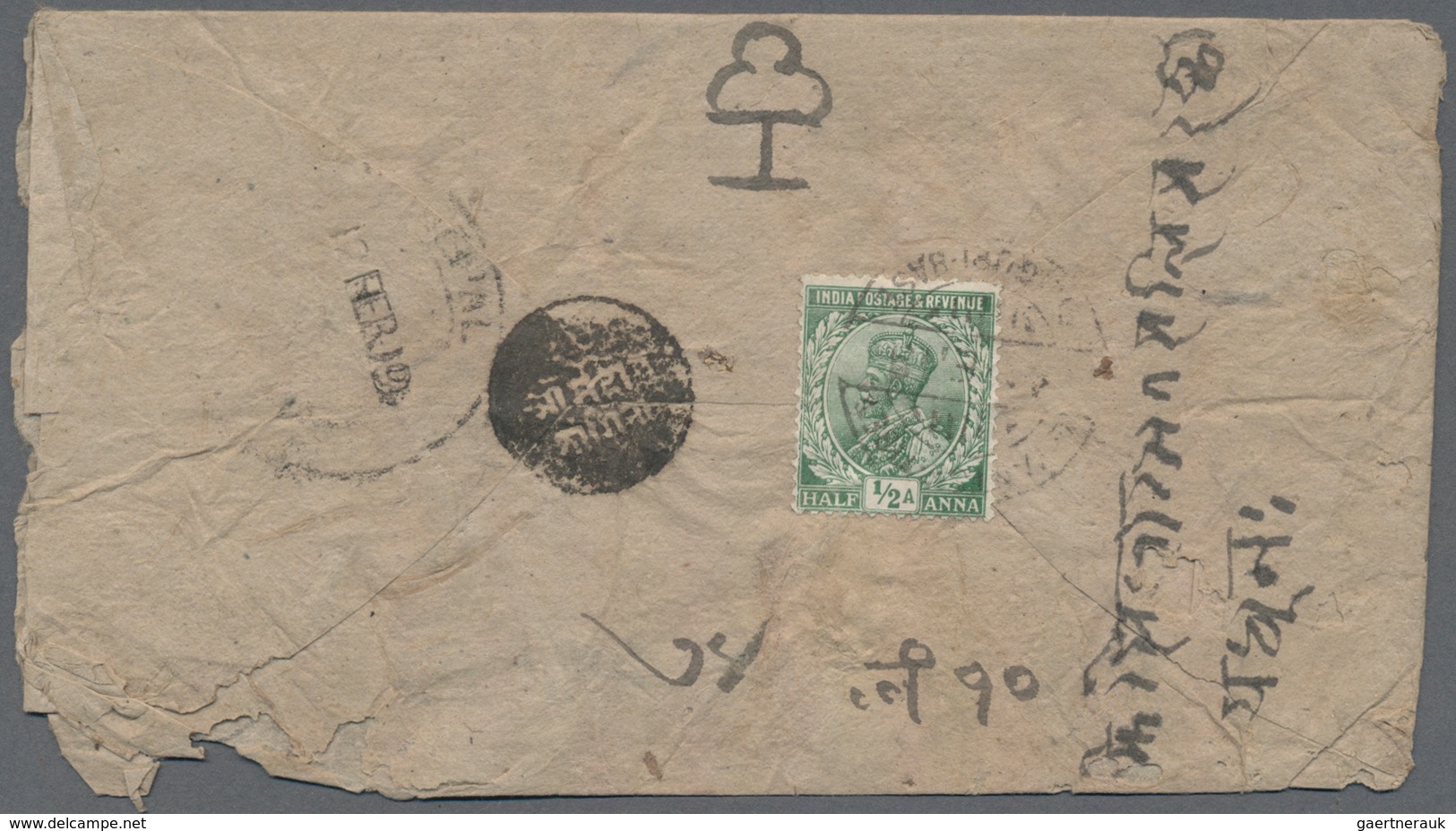 Tibet: 1919/36, India P.o. In Tibet, Covers (5) All To Nepal With "Siliguri Base Office 4 FE 19", Ot - Asia (Other)