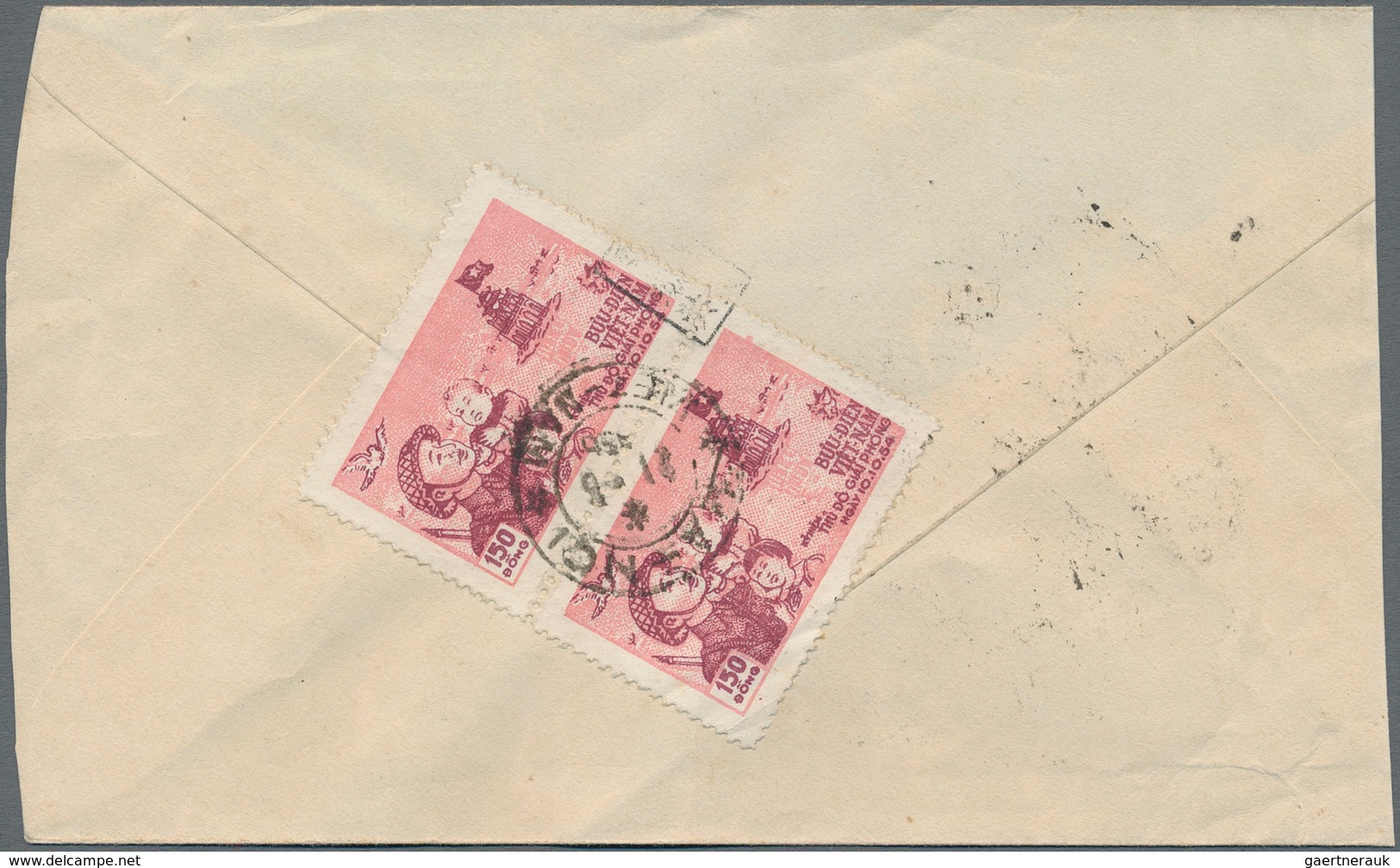 Vietnam-Nord (1945-1975): 1955. Surface Letter With A Mixed Franking Of Michel Nr. 25 To China From - Vietnam