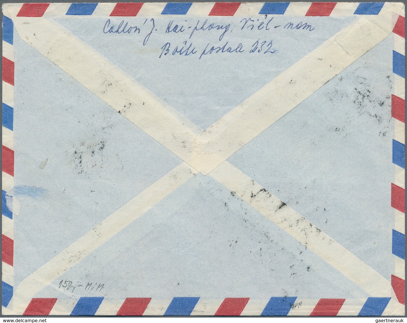 Vietnam-Nord (1945-1975): 1956. Air Mail Letter With A Single Franking Of Michel Nr. 35 From April 2 - Vietnam