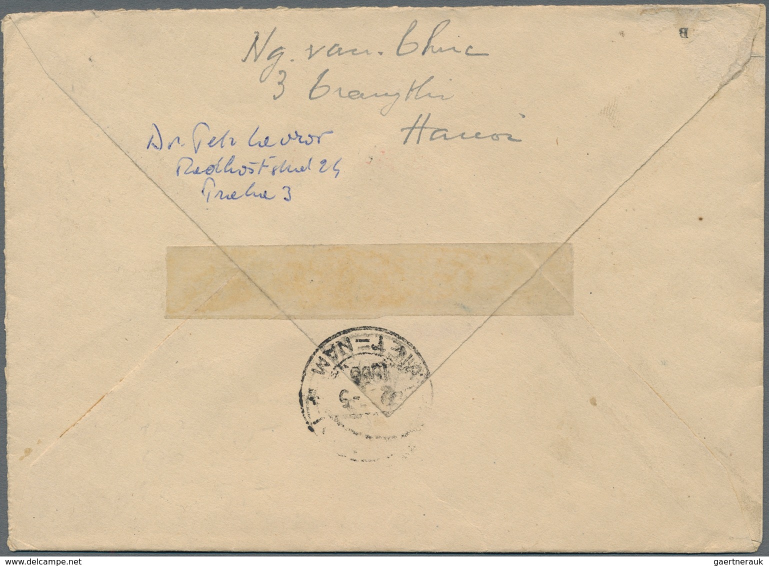 Vietnam-Nord (1945-1975): 1960/1975. A) Letter From The Women Union Franked With A Mixed Franking Of - Vietnam