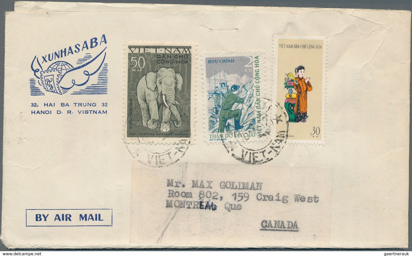 Vietnam-Nord (1945-1975): 1962/1969: A) Xunhasaba Folded Bulletin (Printed Matter) That Announces Th - Vietnam