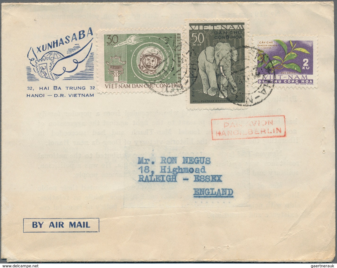 Vietnam-Nord (1945-1975): 1968 (ca.): Mixed Frankings: A) Xunhasaba Letter From 1968 And Franked Wit - Vietnam