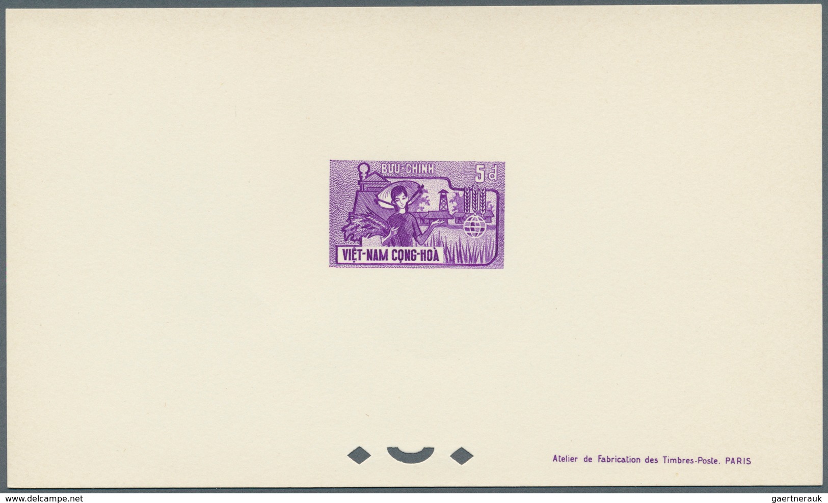 Vietnam-Süd (1951-1975): 1963, "Battle Against Hunger", Cpl Set In Four De-LUXE Sheets On White Card - Vietnam