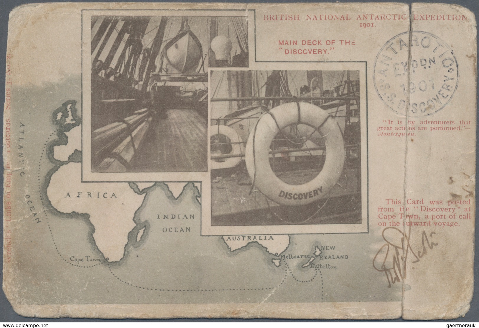 Thematik: Antarktis / Antarctic: 1901/13, Scotts Expeditions: "British Antarctic Expedition 1910" (a - Sonstige & Ohne Zuordnung