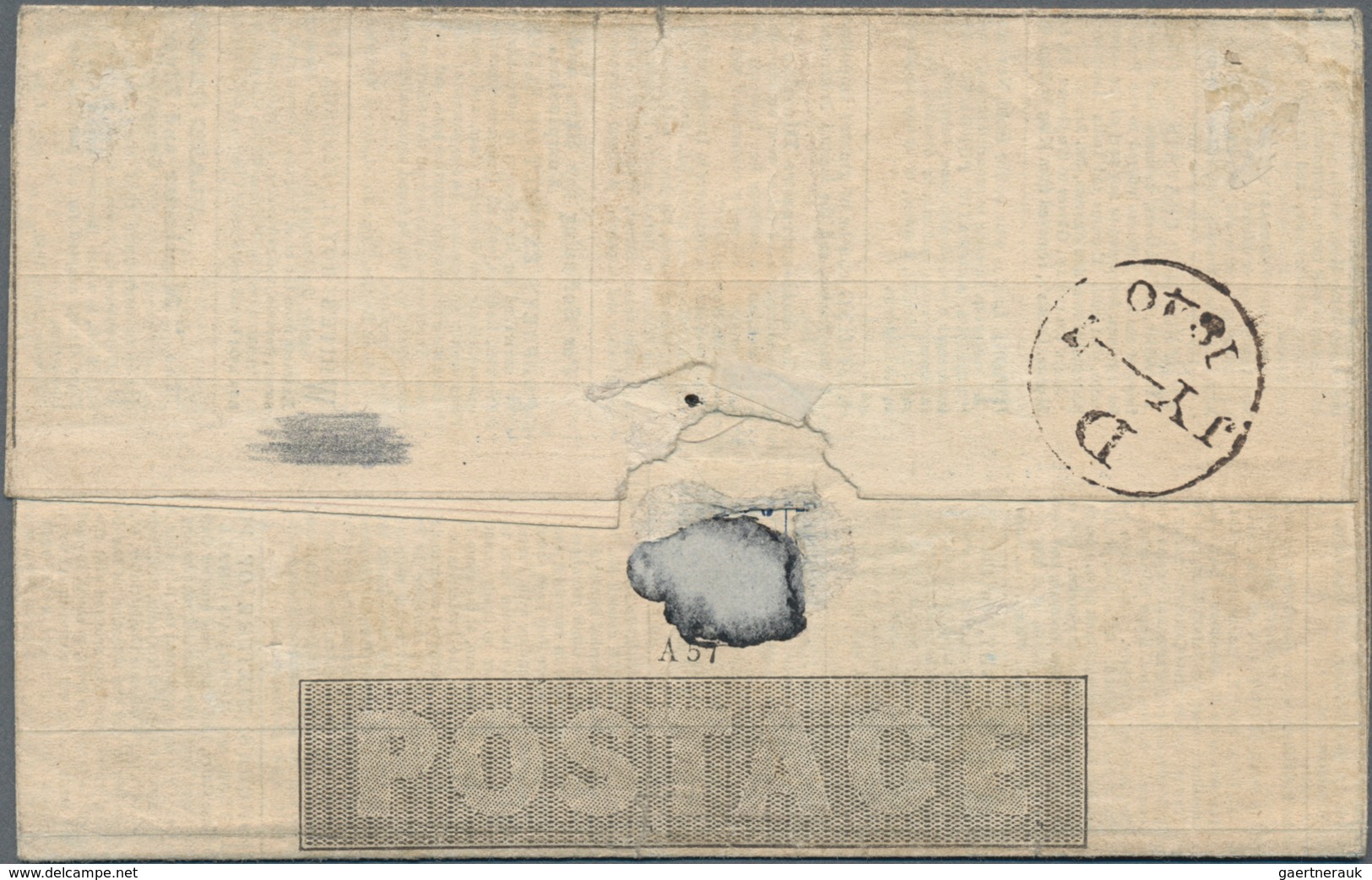 Thematik: Anzeigenganzsachen / Advertising Postal Stationery: 1840, Great Britain. Mulready One Cent - Unclassified