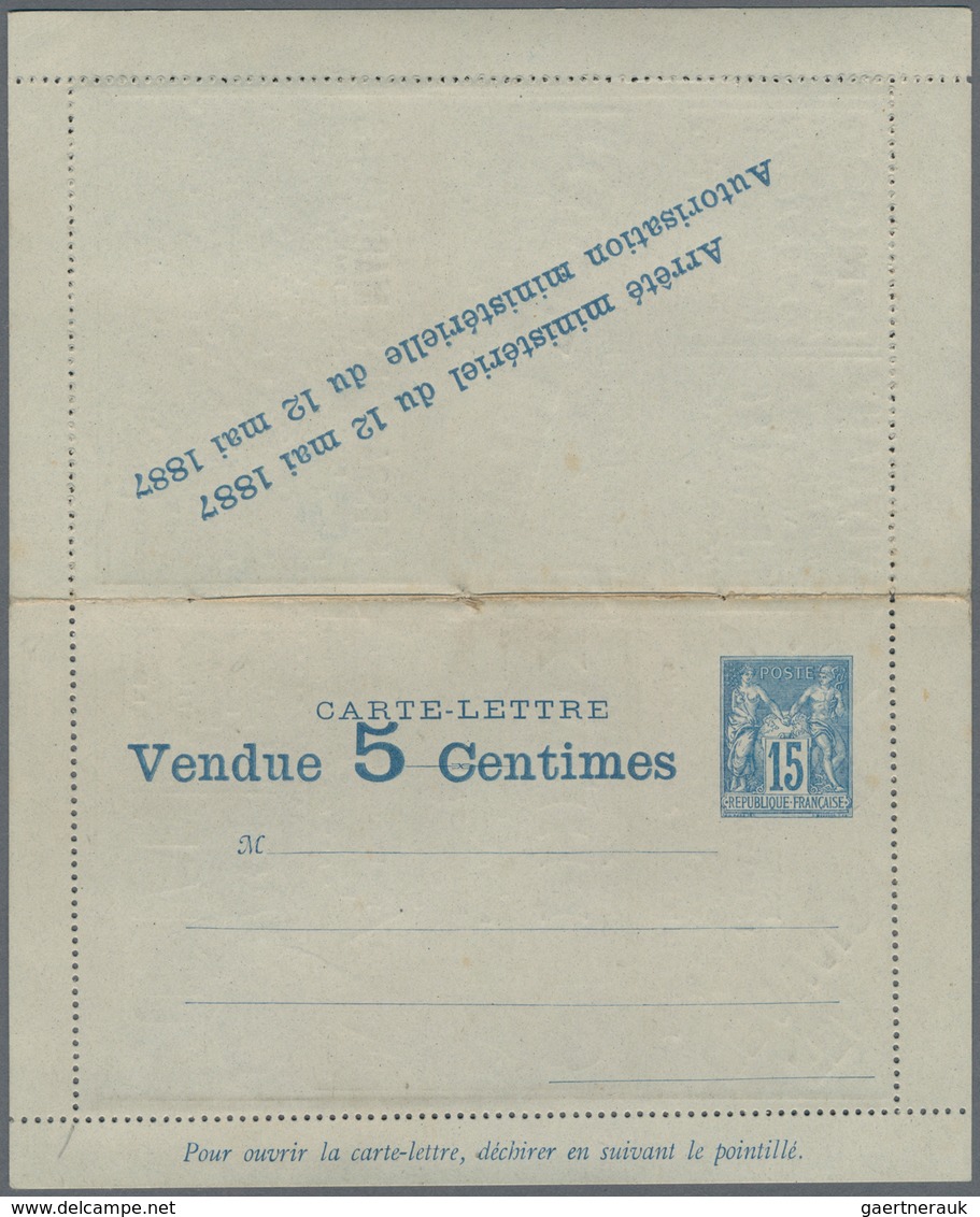 Thematik: Anzeigenganzsachen / Advertising Postal Stationery: 1890 (approx.), France. Advertising Le - Unclassified