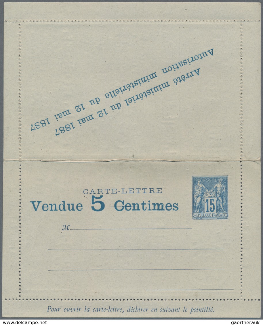 Thematik: Anzeigenganzsachen / Advertising Postal Stationery: 1890 (approx.), France. Advertising Le - Unclassified