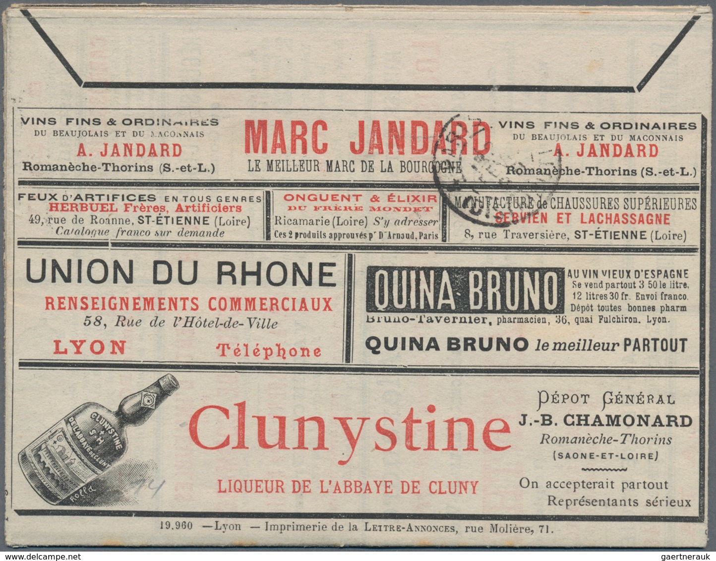 Thematik: Anzeigenganzsachen / Advertising Postal Stationery: 1898, France. Advertisment Folded Lett - Ohne Zuordnung