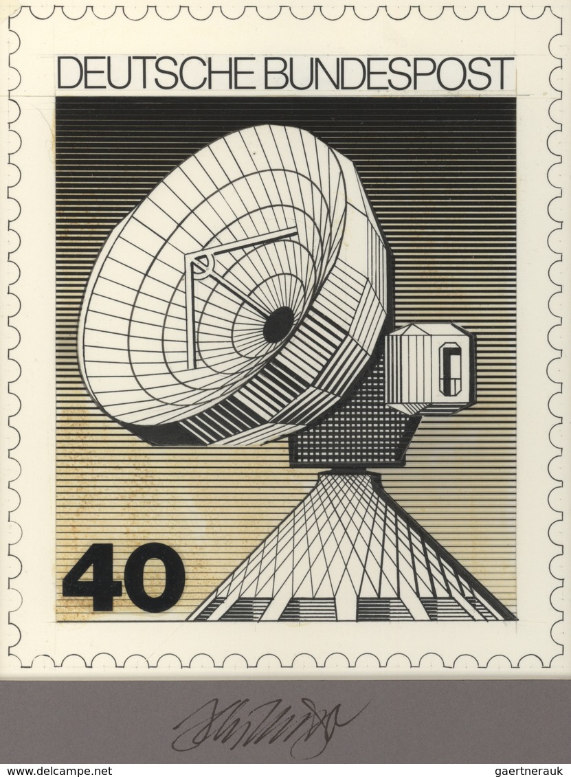 Thematik: Astronomie / Astronomy: 1978, Bund, Nicht Angenommener Künstlerentwurf (15x17,5) Von Prof. - Sterrenkunde