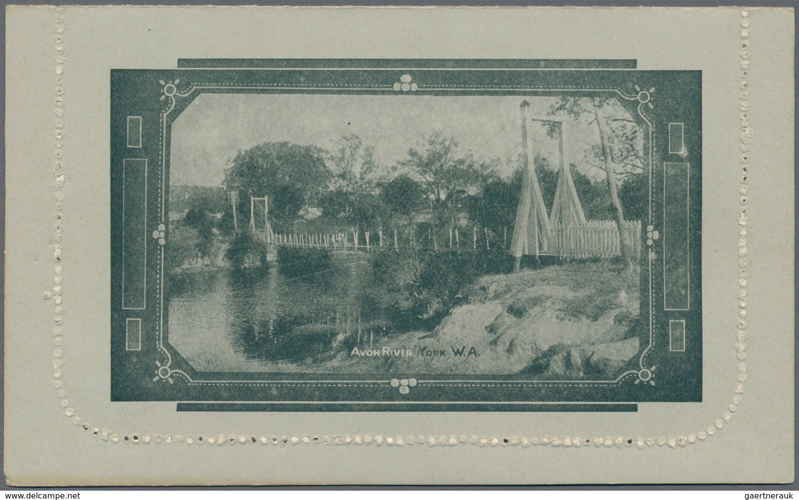 Thematik: Bauwerke-Brücken / Buildings-bridges: 1914, Lettercard KGV 1d. Die II (spur In Left Value - Ponti