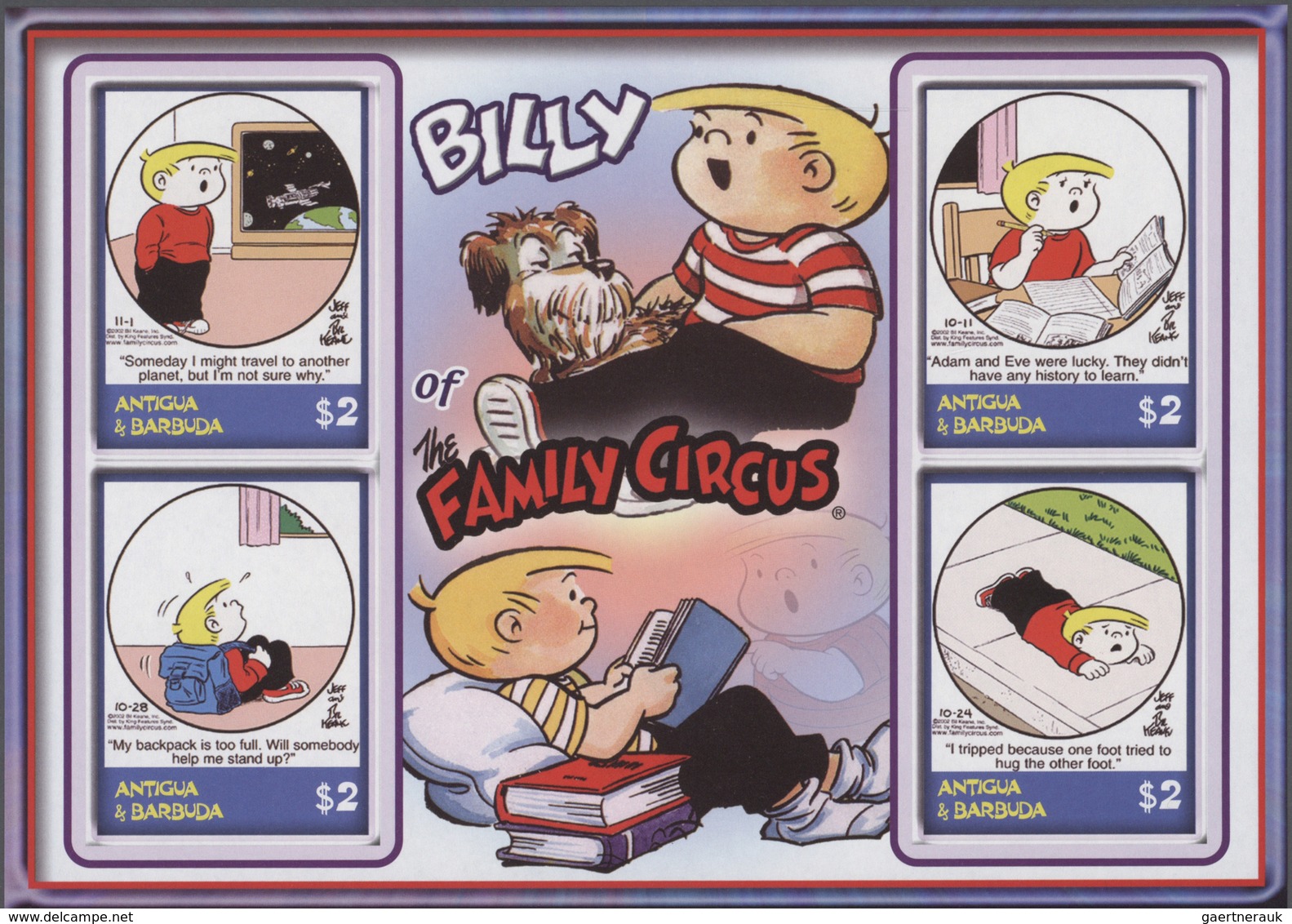 Thematik: Comics / Comics: 2004, ANTIGUA & BARBUDA: Cartoons 'The Family Circus' Complete Set Of 20 - Comics