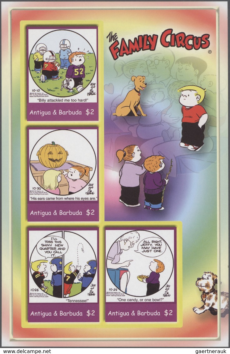 Thematik: Comics / Comics: 2004, ANTIGUA & BARBUDA: Cartoons 'The Family Circus' complete set of 20