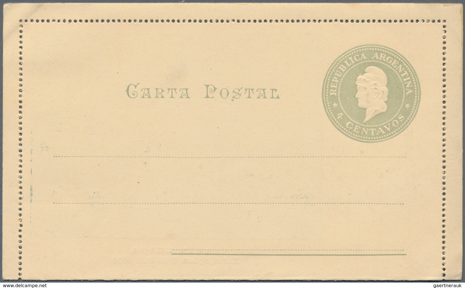 Thematik: Eisenbahn / Railway: 1901/1910, Argentina. Lot Of 3 Illustrated Letter Cards 4 Centavos Ea - Eisenbahnen