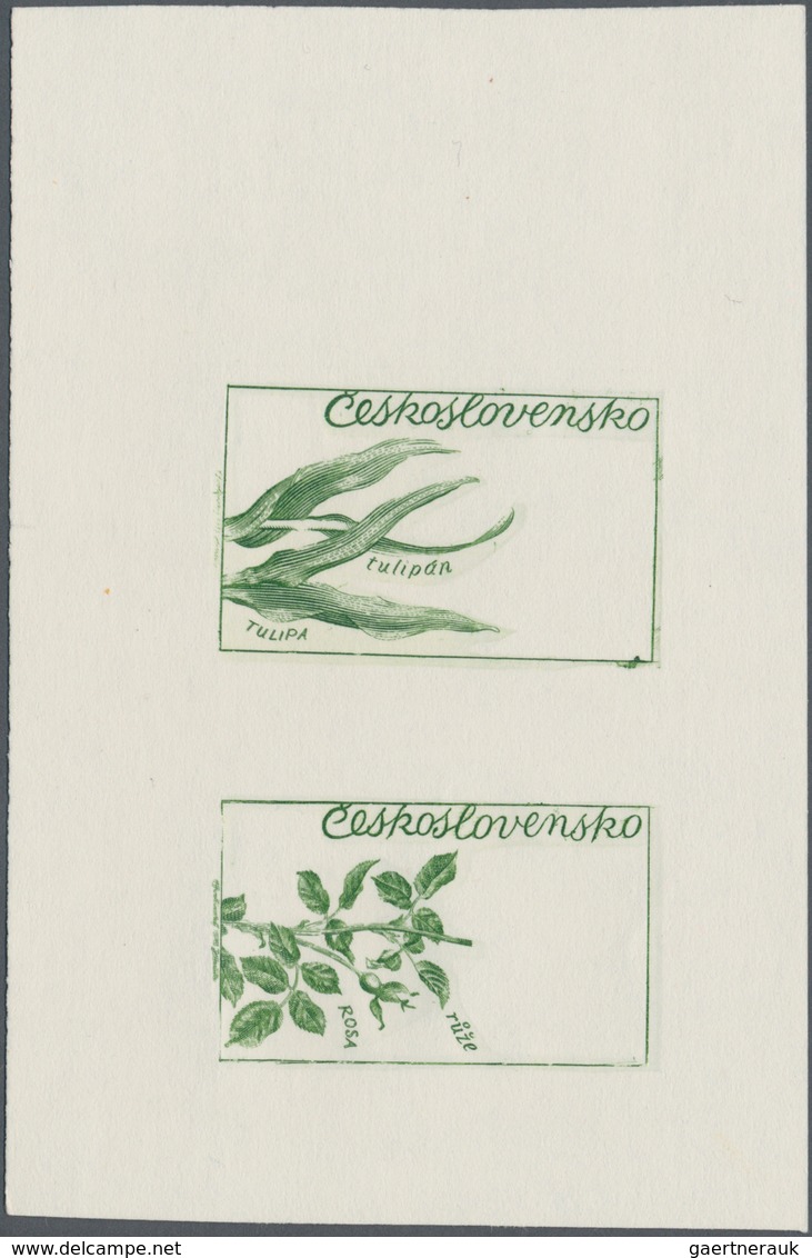 Thematik: Flora, Botanik / Flora, Botany, Bloom: 1973, Czechoslovakia, 60h. "Tulipa", Three Progress - Sonstige & Ohne Zuordnung