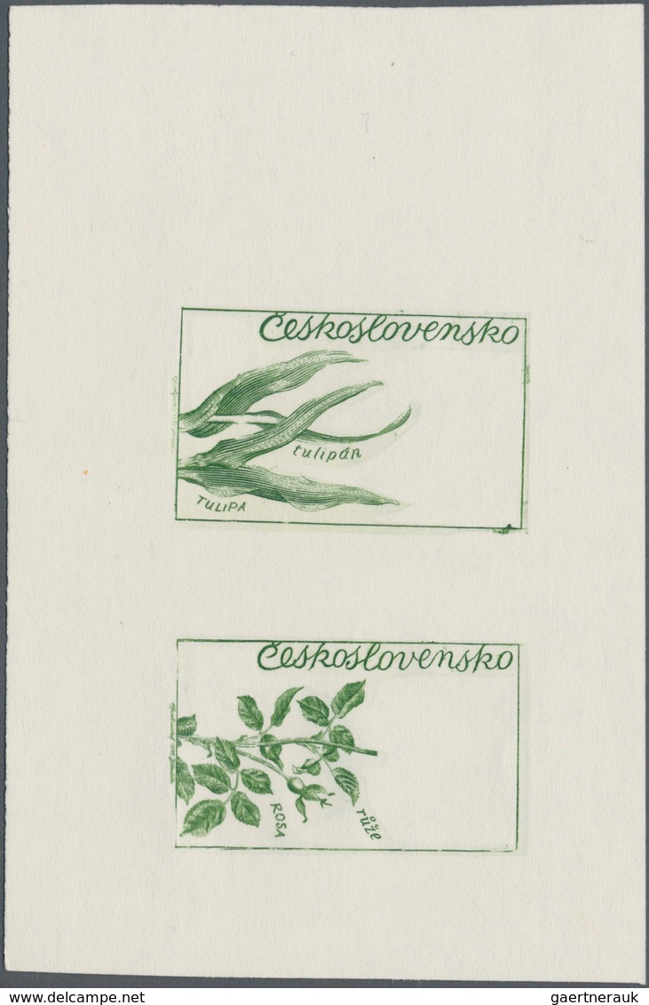 Thematik: Flora, Botanik / Flora, Botany, Bloom: 1973, Czechoslovakia, 60h. "Tulipa", Three Progress - Other & Unclassified