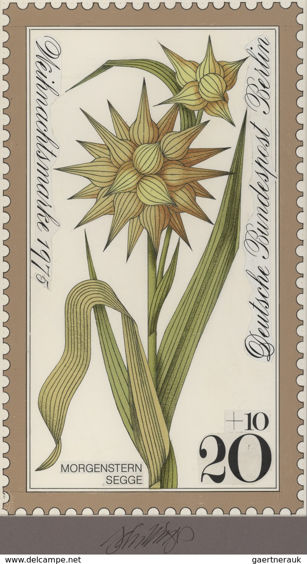 Thematik: Flora, Botanik / Flora, Botany, Bloom: 1975, Berlin, Nicht Angenommener Künstlerentwurf (1 - Andere & Zonder Classificatie