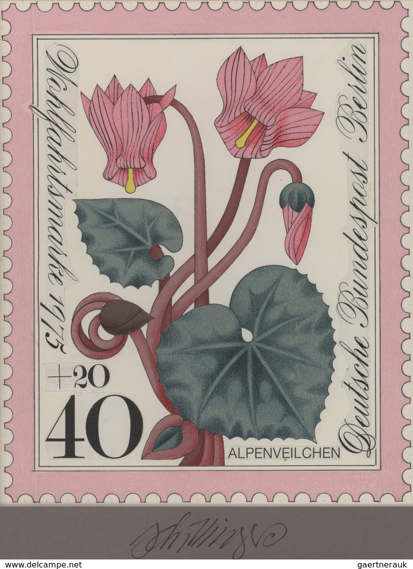Thematik: Flora, Botanik / Flora, Botany, Bloom: 1975, Berlin, Fast Identischer Künstlerentwurf (17x - Andere & Zonder Classificatie
