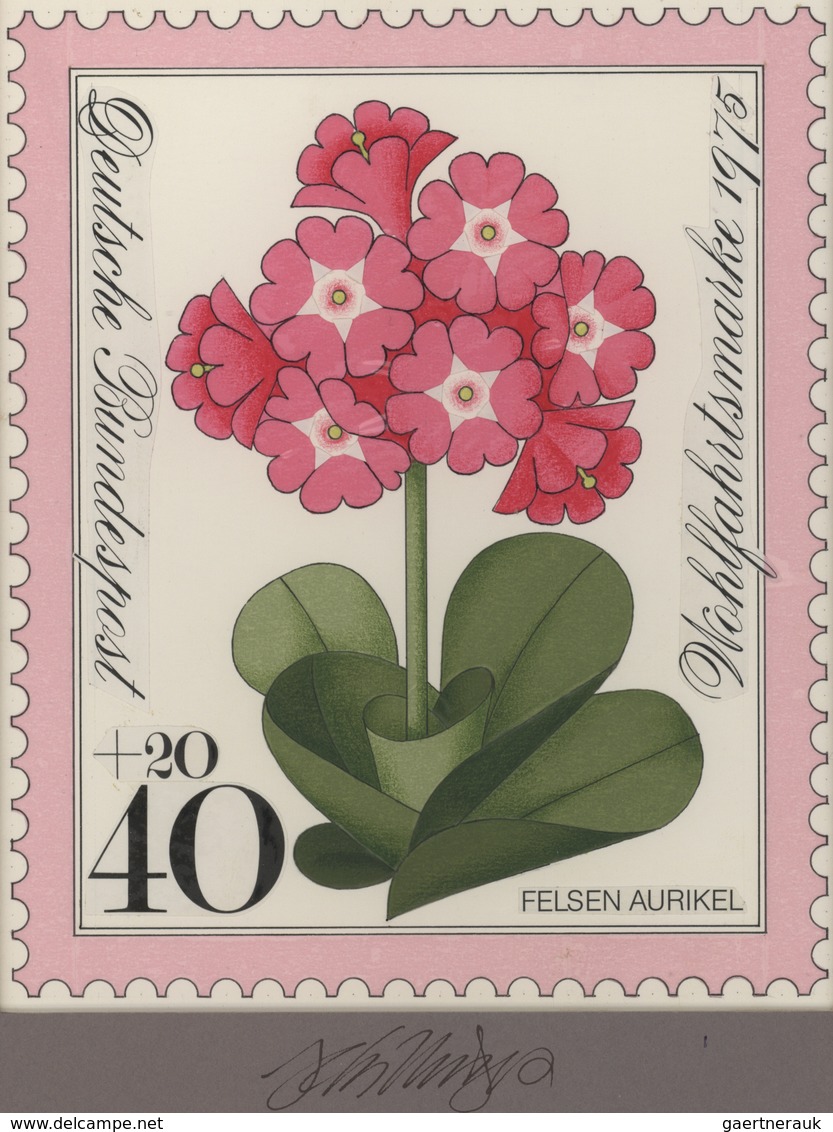 Thematik: Flora, Botanik / Flora, Botany, Bloom: 1975, Bund, Nicht Angenommener Künstlerentwurf (17x - Sonstige & Ohne Zuordnung