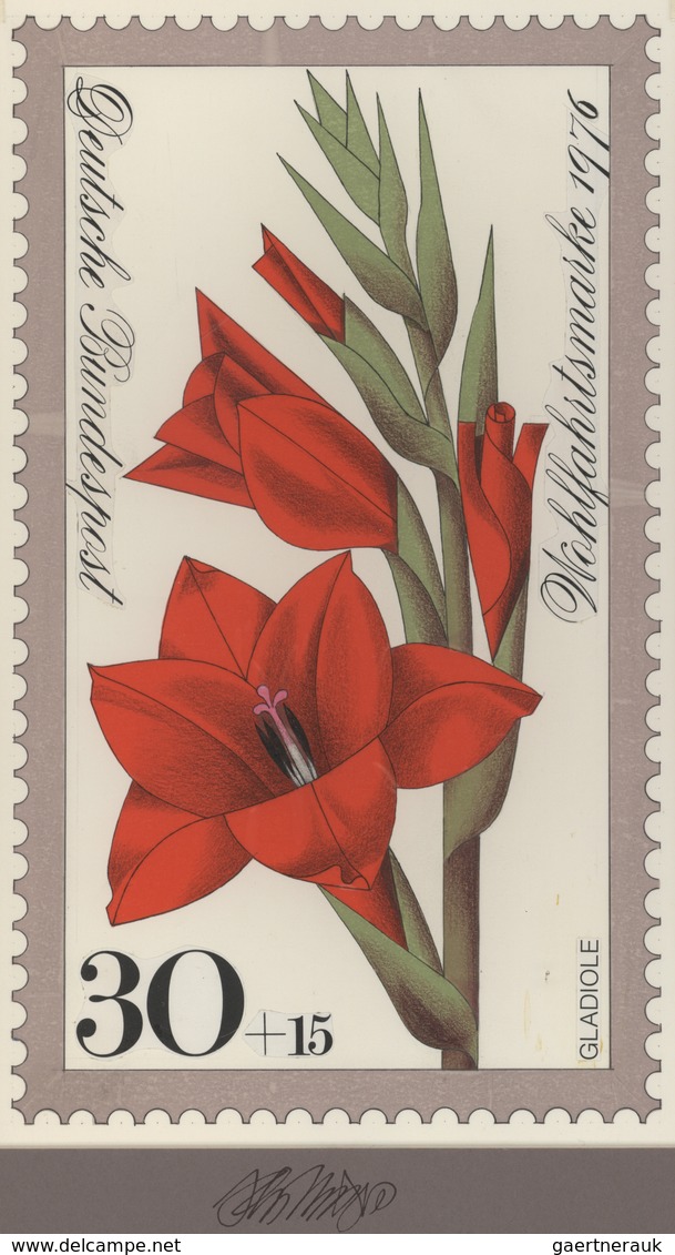 Thematik: Flora, Botanik / Flora, Botany, Bloom: 1976, Bund, Nicht Angenommener Künstlerentwurf (17x - Sonstige & Ohne Zuordnung