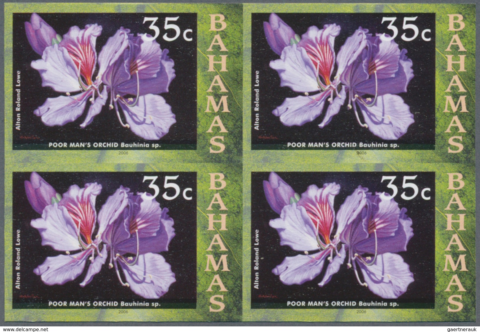 Thematik: Flora, Botanik / Flora, Botany, Bloom: 2006, Bahamas. Imperforate Block Of 4 For The 35c V - Sonstige & Ohne Zuordnung