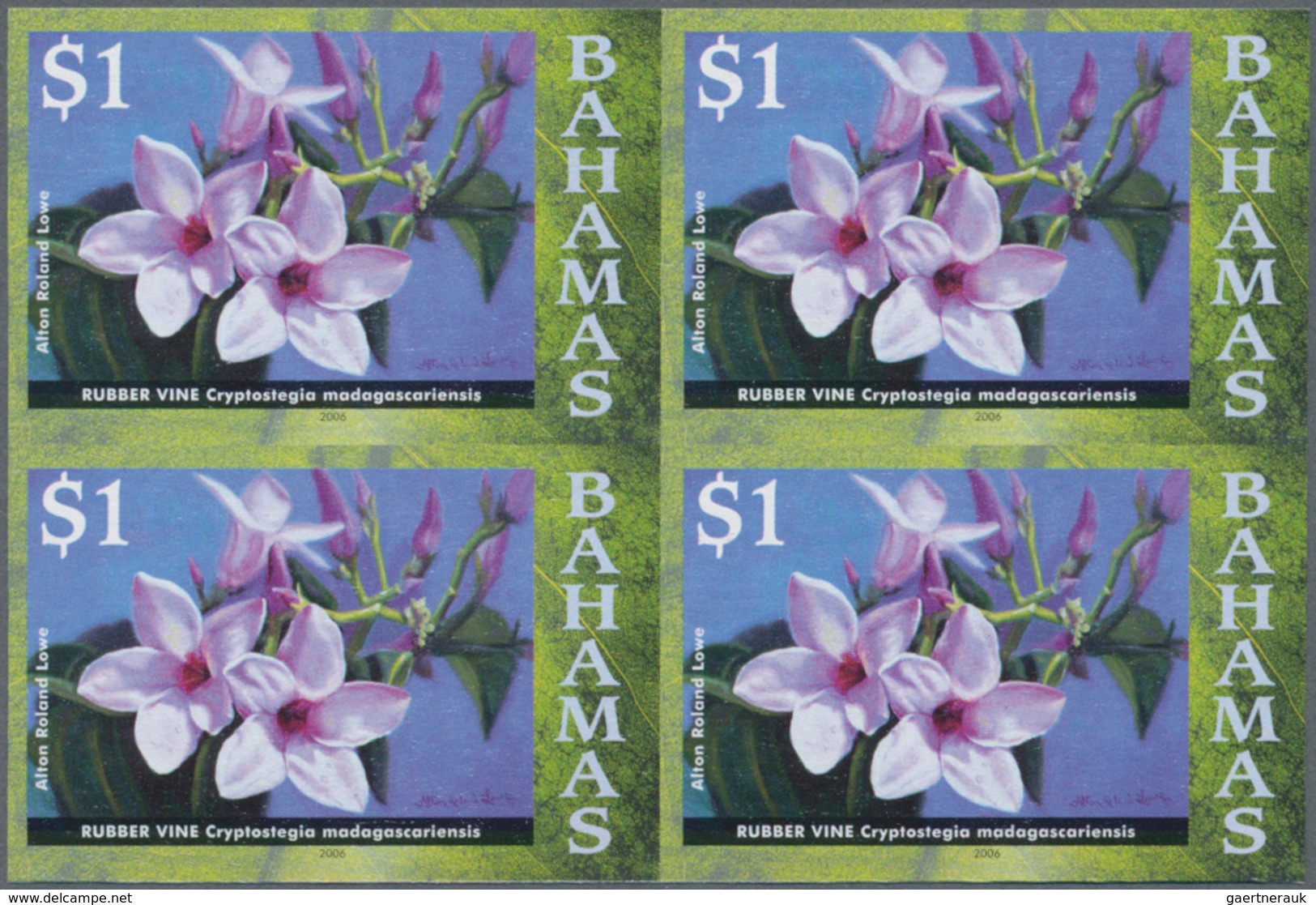Thematik: Flora, Botanik / Flora, Botany, Bloom: 2006, Bahamas. Imperforate Block Of 4 For The $1 Va - Andere & Zonder Classificatie