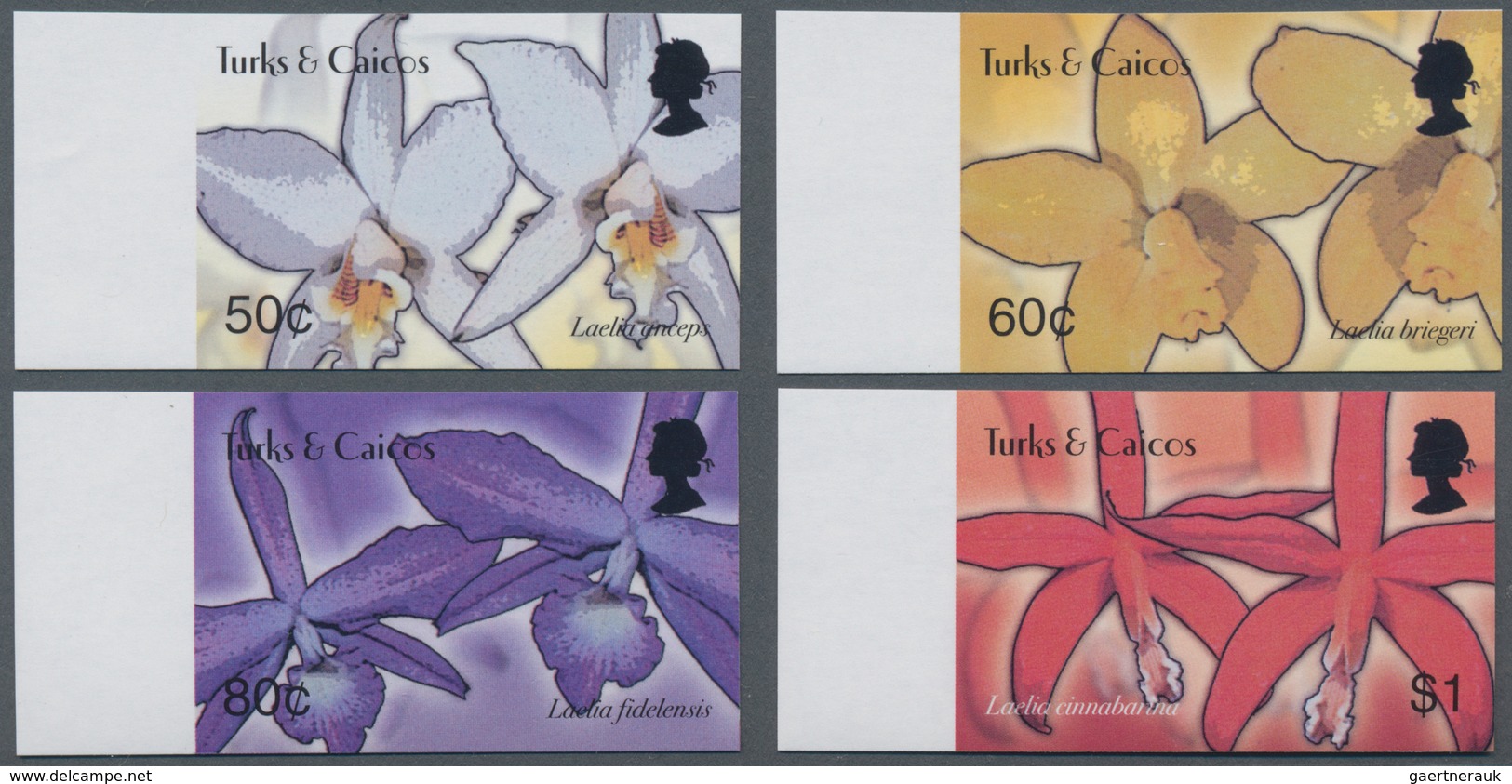 Thematik: Flora-Orchideen / Flora-orchids: 2003, TURKS & CAICOS ISLANDS: Orchids Complete IMPERFORAT - Orchideen