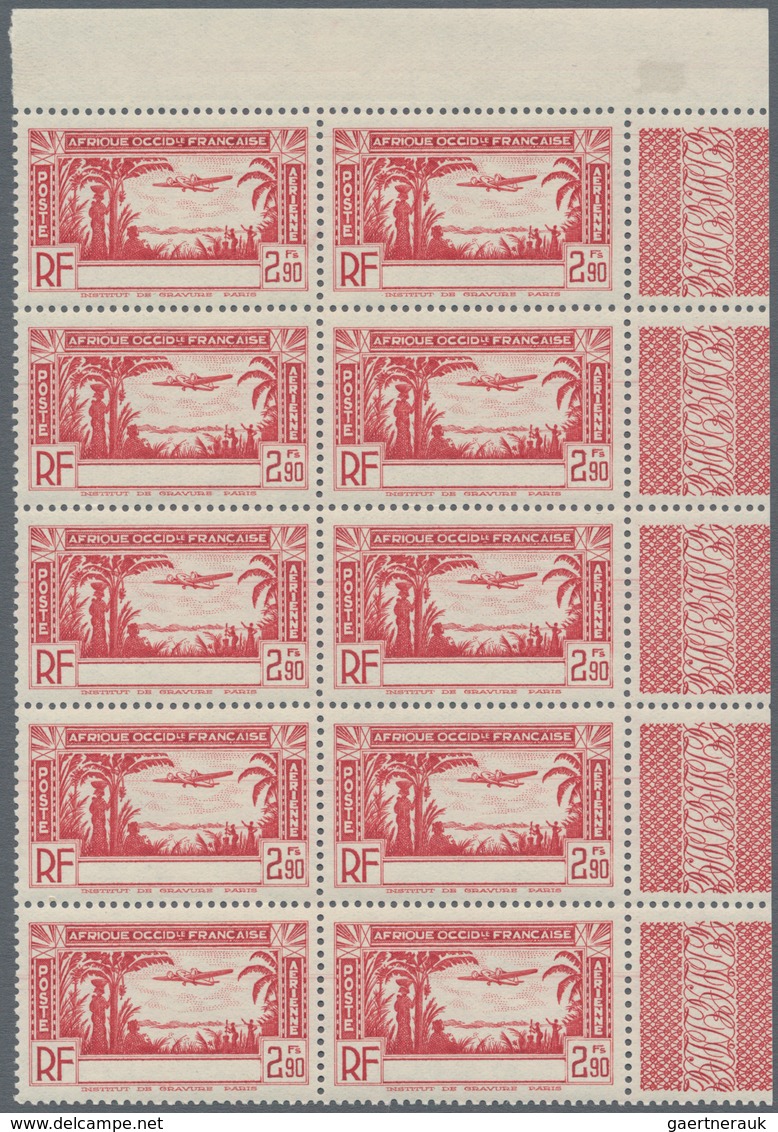 Thematik: Flugzeuge, Luftfahrt / Airoplanes, Aviation: 1940, IVORY COAST: Airmail Issue 2.90fr. Carm - Airplanes