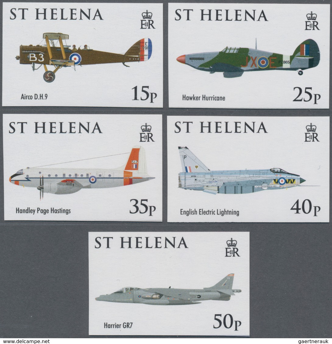 Thematik: Flugzeuge, Luftfahrt / Airoplanes, Aviation: 2008, ST. HELENA: Royal Air Force (RAF) Compl - Vliegtuigen