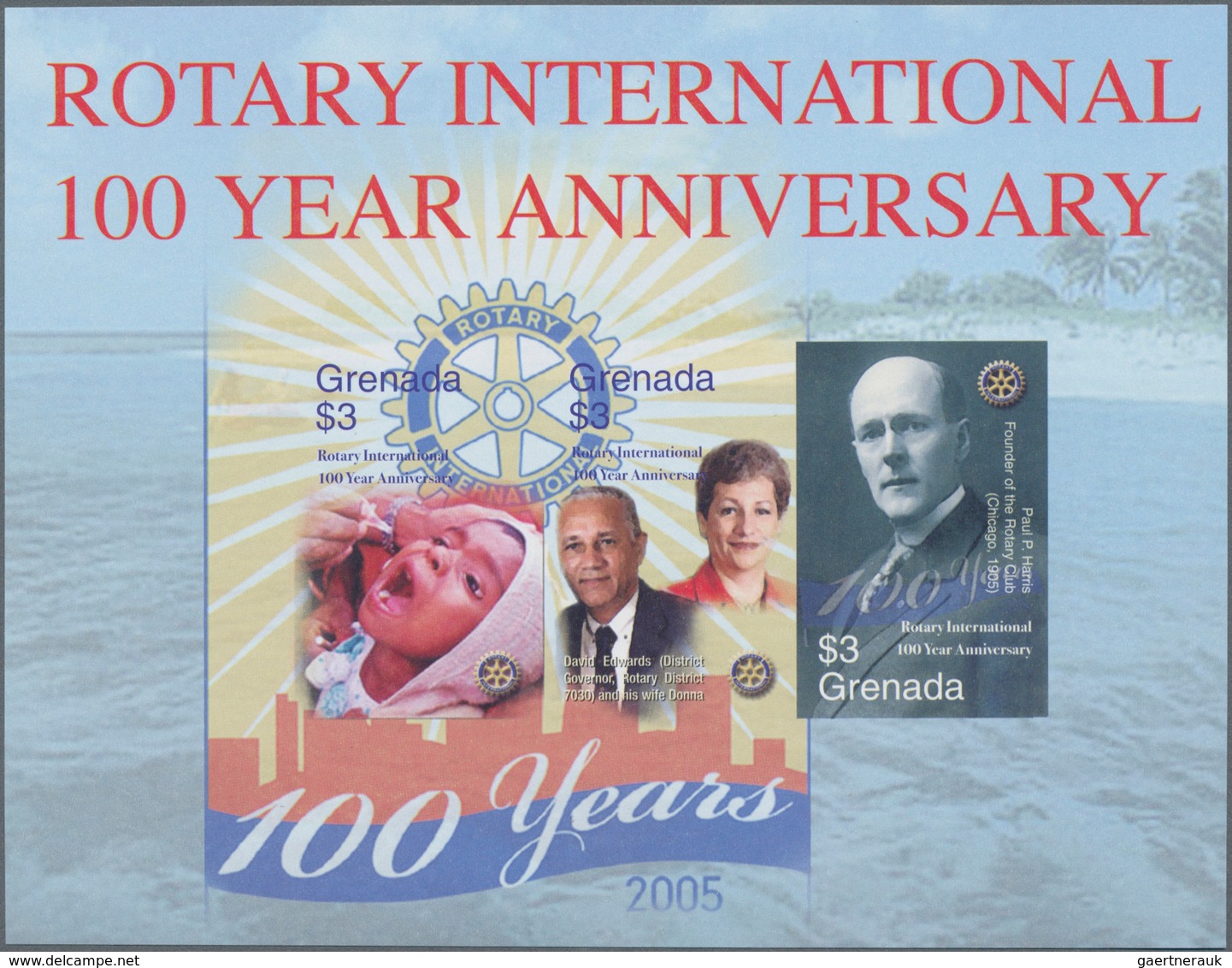 Thematik: Internat. Organisationen-Rotarier / Internat. Organizations-Rotary Club: 2005, GRENADA: 10 - Rotary, Lions Club