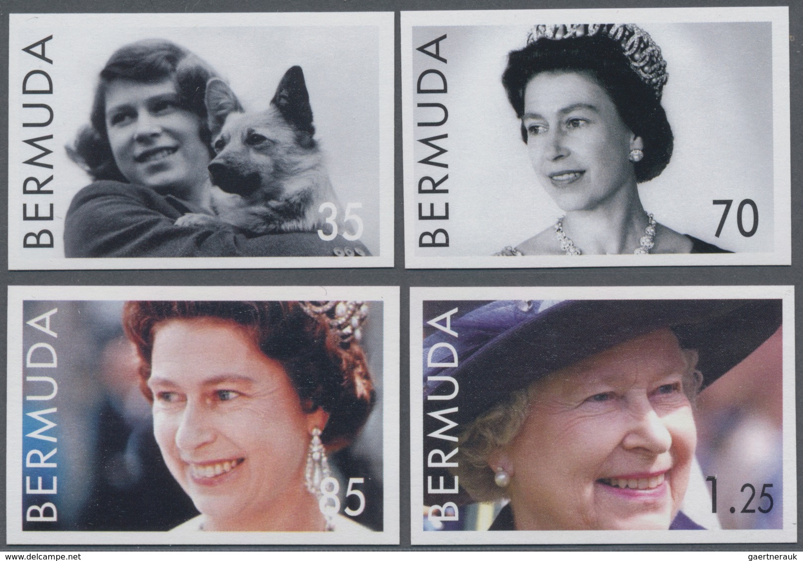 Thematik: Königtum, Adel / Royalty, Nobility: 2006, BERMUDA: 80th Birthday Of QEII Complete IMPERFOR - Royalties, Royals