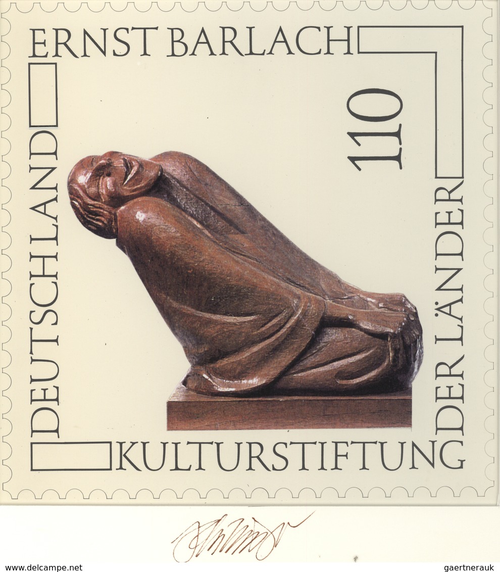 Thematik: Kunst / Art: 1999, Bund, Nicht Angenommener Künstlerentwurf (21,5x21,5) Von Prof. H.Schill - Andere & Zonder Classificatie