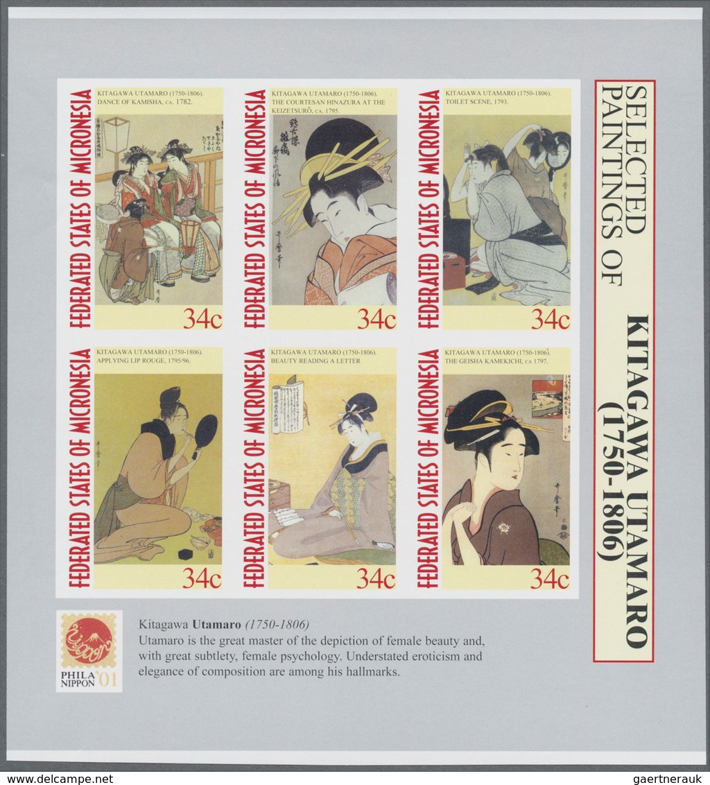 Thematik: Kunst / Art: 2001, MICRONESIA: International Stamp Exhibition Philanippon Complete Set Of - Other & Unclassified