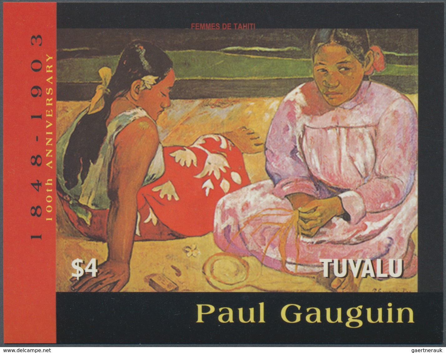 Thematik: Malerei, Maler / Painting, Painters: 2004, TUVALU: 100th Anniversary Of The Death Of Paul - Sonstige & Ohne Zuordnung