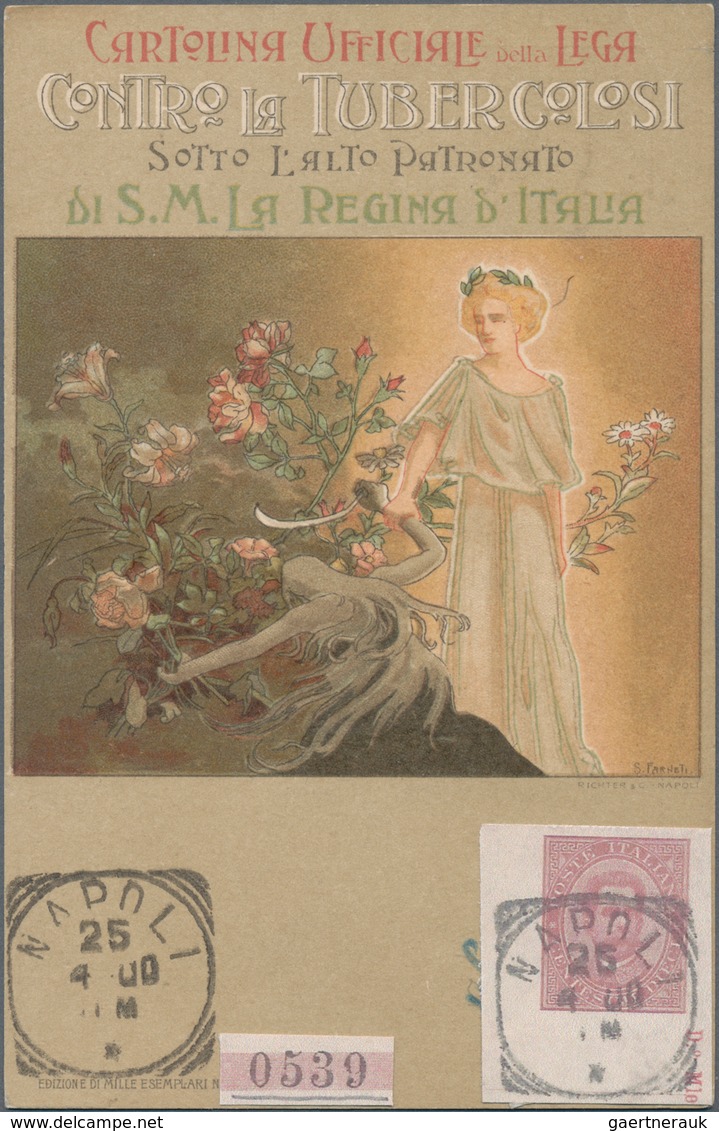 Thematik: Medizin, Gesundheit / Medicine, Health: 1894, Italy. Very Rare Private Postcard 10c Umbert - Geneeskunde