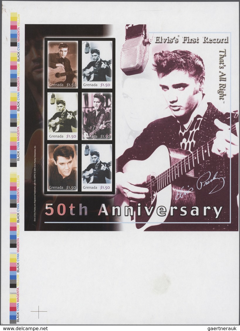 Thematik: Musik / Music: 2004, GRENADA: 50th Anniversary Of First Recor Of Elvis Presley Complete Se - Music