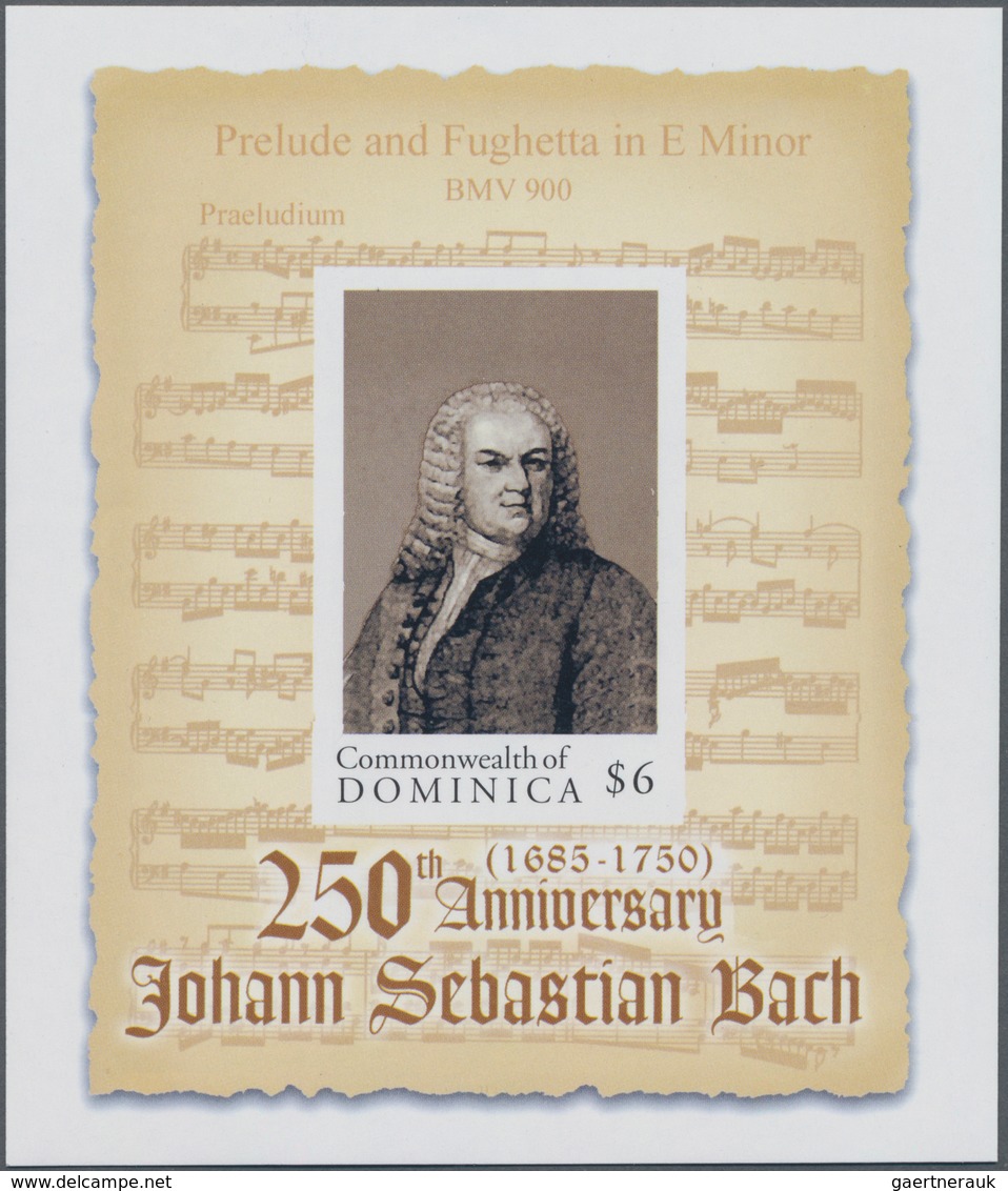 Thematik: Musik-Komponisten / Music-composers: 2000, Dominica. Imperforate Souvenir Sheet Of 1 For T - Muziek